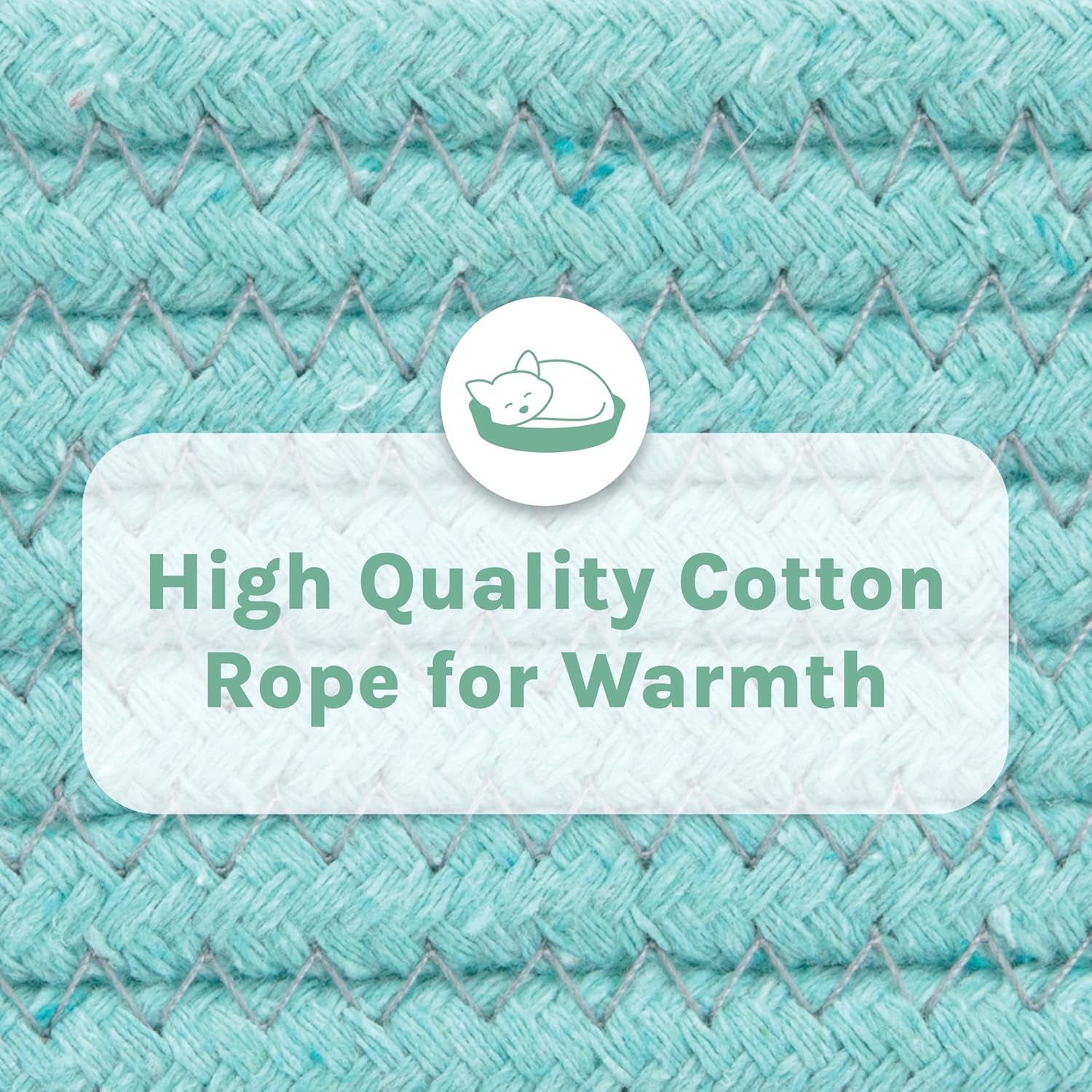 Cat Bed, Cotton, 14"W X 19"L X 5"H